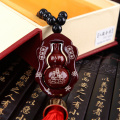 JETTING New Ornaments Fashion Car Interior Accessories Gold Plated Double Gourd Lucky Entry Car Pendant