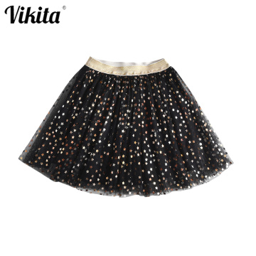 VIKITA Baby Skirts for Girls Pettiskirts Stars Sequins Ball Gown Toddlers Party Kawaii Mini Skirt Kids Skirt Children's Clothing