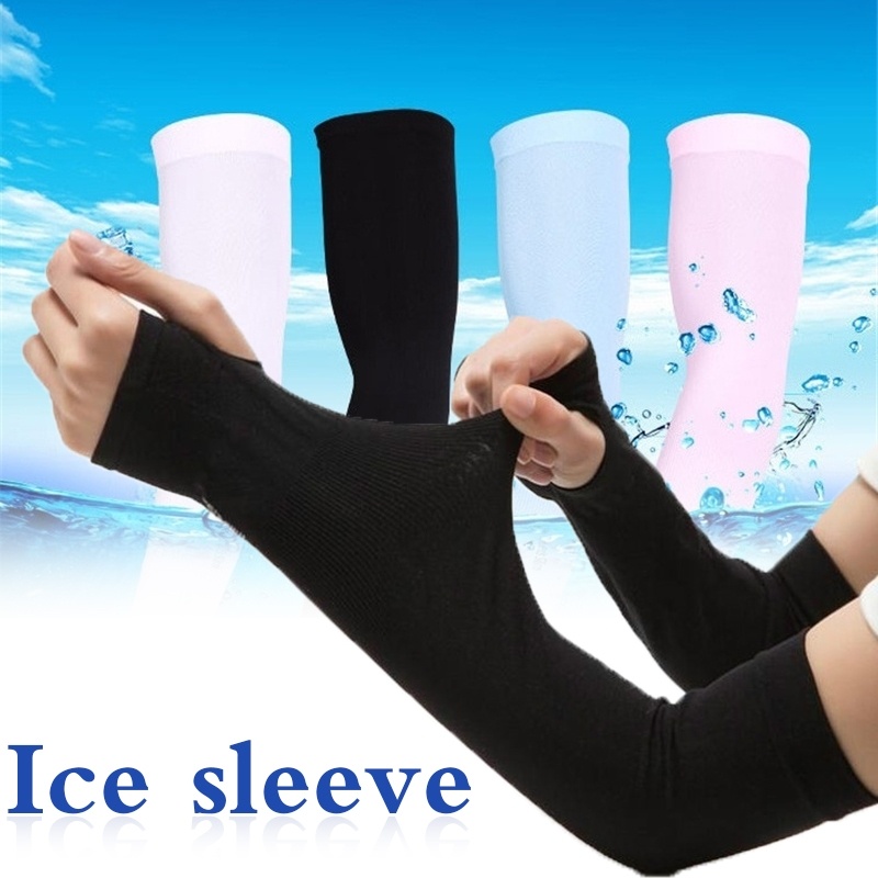 1 Pair Outdoor Cycling Sun Protection Arm Sleeves Bicycle Ice Arm Support Protector car accessories