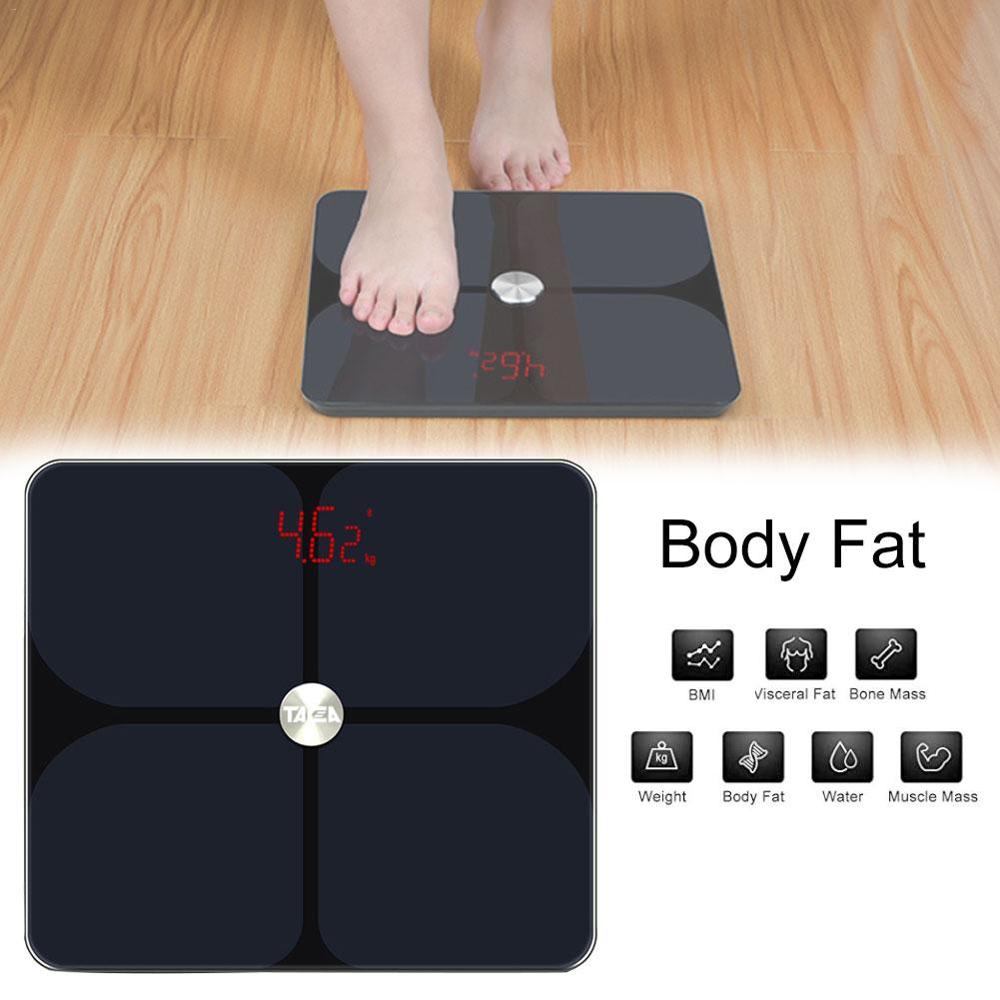 Body Fat Scale Smart Electronic LED Digital Weights Scale Bathroom Balance Connecte Bluetooth For Fitbit Apple Health & Google