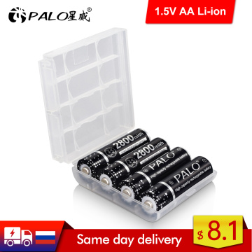 1.5V AA Battery rechargeable Lithium-ion battery 2800mWh 1.5V Li-ion Battery for toy remote control mp3 clocks