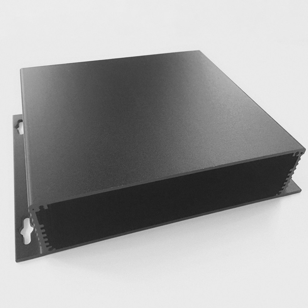 Cover Project Electronic Instrument Case Enclosure Box Aluminum DIY Housing Instrument Case 190x44-150mm Black