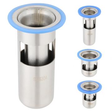 Hair Catcher Stopper Stainless Steel Shower Floor Drain Bathroom Drainage Gully Core Thicken bath accessories