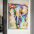 Abstract Elephant Canvas Painting Printed Colorful Animals Oil Posters and Prints Wall Art Graphic Living Room Decoration