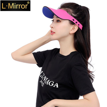 L.Mirror 1Pcs Unisex Adjustable Sun Visor Hats for Adults Men Women Kids UV Protection Sports Summer Beach Cap New