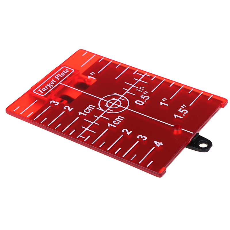 1PCS inch/cm Laser Target Card Plate For Green/Red Laser Level 11.5cmx7.4cm Suitable For Line Lasers