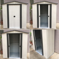 ALWAYSME Garden House Tool House Outdoor Storage Shed 1.7MX0.81MX1.96M B style Metal Material