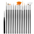 15Pcs / lot Nail Phototherapy Brushes Collection Beauty Nail Brush