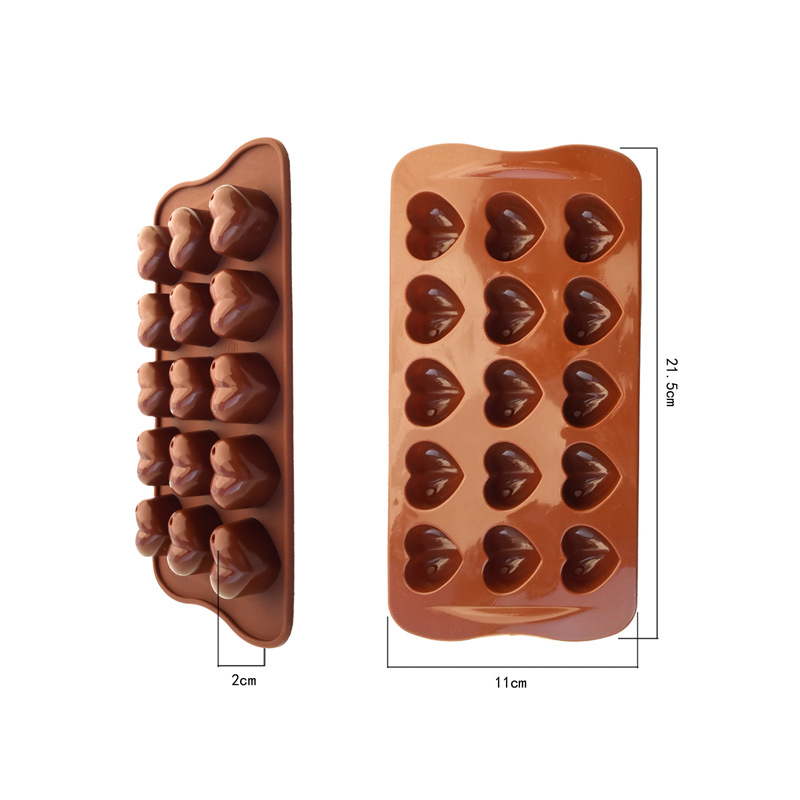 New Arrival Loving Heart Cake Mold Fondant Cake Molds Soap Chocolate Mold For The Kitchen Baking Cake Tools D548