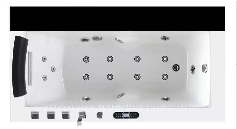 Jacuzzi massage tub with air jets and LED lights Massage Bathtub M-2049