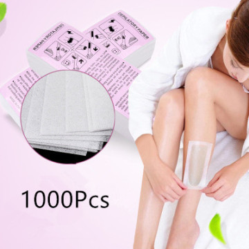 1000pcs/lot Hot Hair Removal Waxing Depilatory Nonwoven Epilator Wax Strip Paper Set Women Beauty Shaving Hair Removal