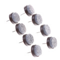 8Pcs 20mm 24 mm Round No-noise Furniture Table Chair Feet Legs gaskets Glides Skid Tile Felt Pad Floor Nail Protector