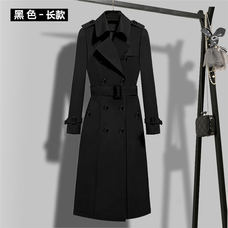 2020 Autumn Women Classic Double Breasted W220Long Trench Coat With Belt British Style Ladies Windbreaker Female Overcoat 5XL W2