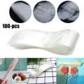 100pcs Disposable Zip-Top Ice Pop Ice Lolly Molds Making Bags Foldable Funnel for DIY Juice Fruit Popsicle Ice Cream Makers