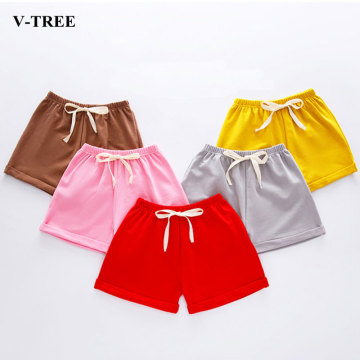 2020 Summer Children's Shorts Cotton Shorts For Kids Casual Girls Shorts Boys Solid Color Beach Pants Teenager Hot Pants