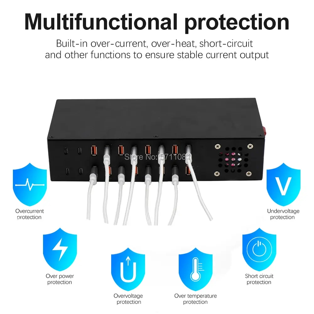 20 PORT 4C+16A PD/QC CHARGER