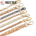 Meetee 100-120cm Handbag Metal Chains Purse Shoulder Bags Strap Chain with Buckle Replacement Bag Parts Accessories AP2379