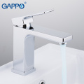 GAPPO Basin Faucet griferia faucet tap bathroom basin mixer chrome deck mounted tap waterfall brass basin water taps g1018