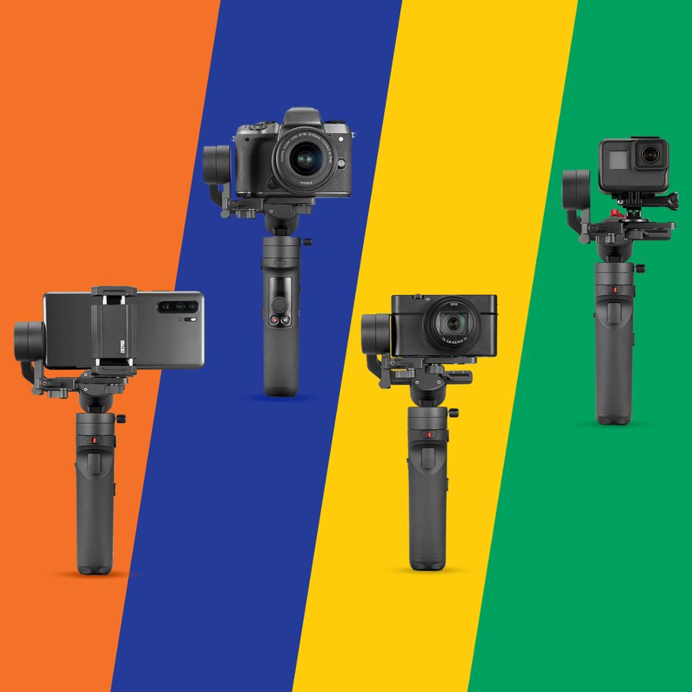 ZHIYUN Official Crane M2 Camera Gimbals for Compact Mirrorless Action Cameras Phone Smartphones Handheld Stabilizer for Sony