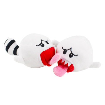 18cm/26cm Anime Super-Mario Bros Yoshi Boo Ghost Long Tongue White Mushroom Plush Toys Soft Anime Stuffed Doll Christmas Gifts