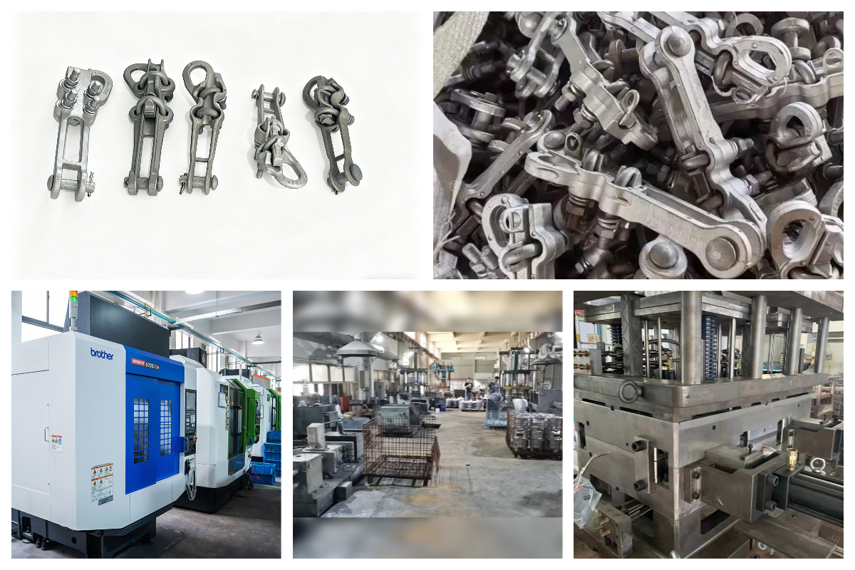 straight line strain clamp production