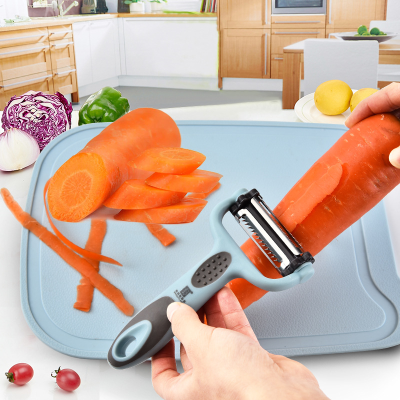 2020 New Stainless Steel Multi-function Vegetable Peeler Cutter Julienne Peeler Potato Carrot Grater Kitchen Tool Slicer