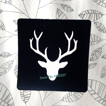 Christmas Deer Horn Elk Antler Hollow Tattoo Stencils For Airbrush DIY Painitng Waterproof Tattoo Template Sticker Paste Kids