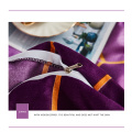 2/3pcs Geometry Print Duvet Cover Set with Pillowcase 260x230 Purple Bedclothes Single Double Queen King Soft Quilt Covers Sets