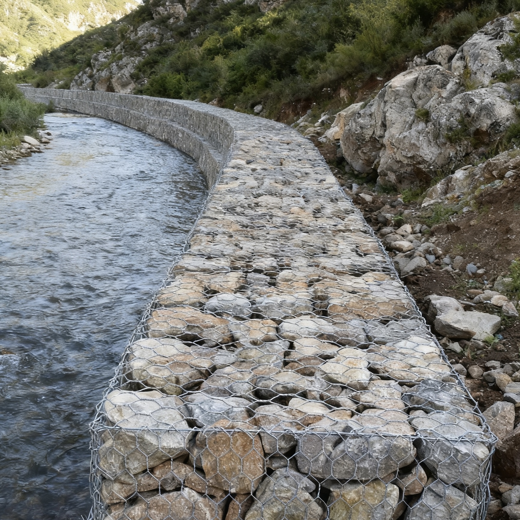 Galvanized gabion box wiremesh bronjong for erosion control – ANJIA Group