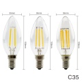 High quality C35 2W 4W 6W 8W Led Candle E14/E27 Vintage Retro Lamp 240V 220V Filament Bulbs Lamp For Chandelier Lighting