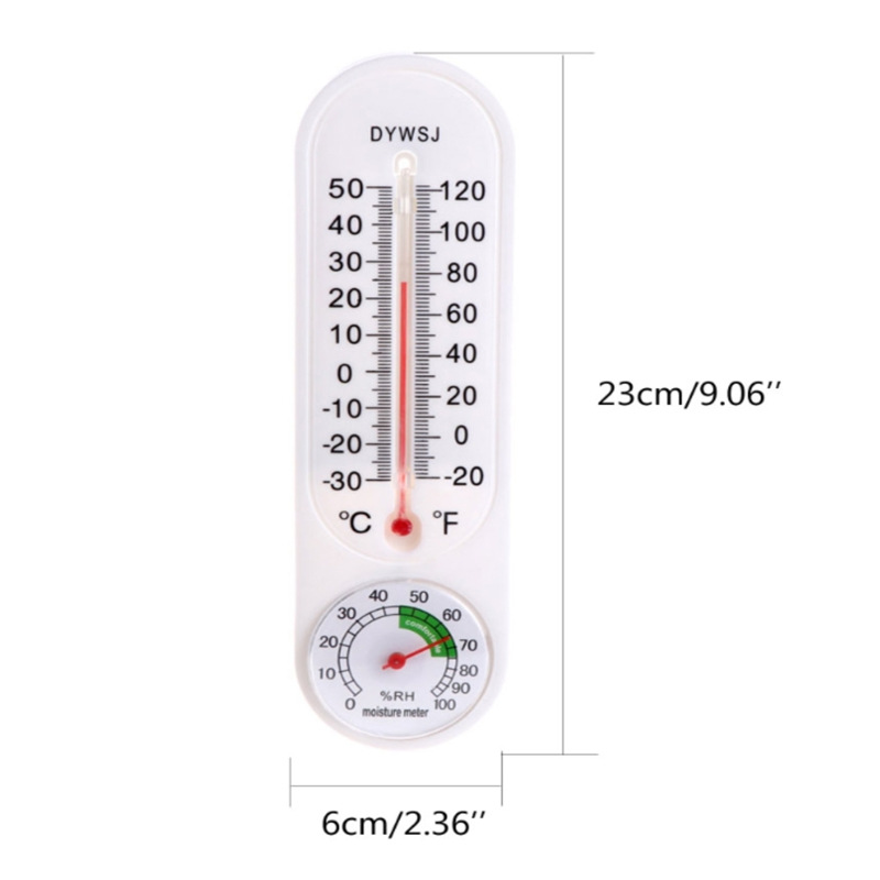 1Pc Indoor Thermometer Wall-mounted Household Greenhouse Temperature And Humidity Meter Hygrometer Breeding Thermometer Dropship