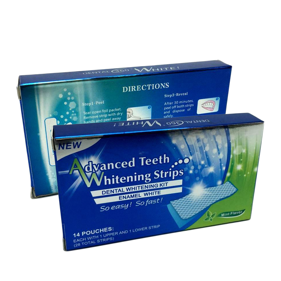 Good Selling 14pcs 7 Packs Advanced Teeth Whitening Strips 3D Ultra Gel Bleaching Tooth Whiten Teeth Oral Care Dental Hygiene