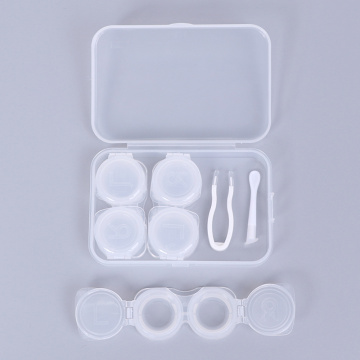 1/2/3Pairs Contact Lens Case Eye Contact Lens Box Women Travel Contact Lenses Case Container Lenses Box For Display Storage