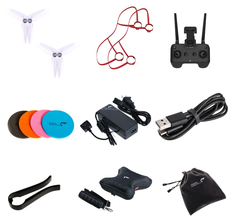 J.ME Follow Me Wifi RC Quadcopter spare parts propeller blades remote controller bag charger Protection frame Wipe tool etc