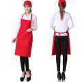 Pure Color Cooking Kitchen Apron Male and Female Universal Chef Waiter Cafe Shop BBQ Hairdresser Aprons Custom Gift Bibs