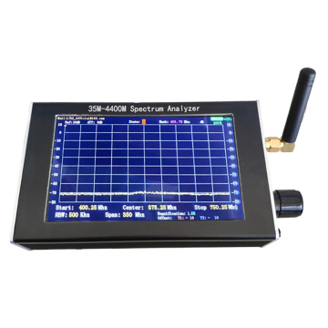 Spectrum Analyzer 4.3 Inch LCD Screen 35M-4400M Professional Handheld Simple Spectrum Analyzer Measurement of Interphone Signal