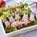 Cute DIY Cooking Kitchen Gadgets Sushi Tools penguins Onigiri Molds kawaii Sushi Tools Rice Ball Cutter Kitchen Accessories