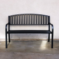 ABBLE Patio Cast Iron Modern Park Bench Outdoor Chair