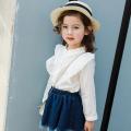 2019 Baby Toddler Clothes Cotton White Girls Blouse Shirts Lace Ruffles Kids Children Long Sleeve School Girl Tops And Blouses