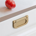 KK&FING Simple Style Sand Gold Kitchen Cabinet Door Handles Matte Gold Aluminum Alloy Drawer Pulls Furniture Handle Hardware