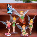 6Pcs/set Flower Fairy Pixie Fly Wing Family Miniature 1 Pc Artificial Swallow Birds Garden Ornament Home Decor Decoration Craft