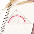 1pc 15cm Plastic Multi-function Square Triangle Scale Engineering Ruler Stationery Students Protractor Measurement Rulers