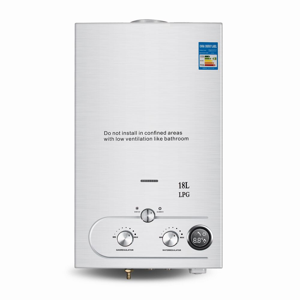 18L Stainless Steel Gas LPG Water Heater