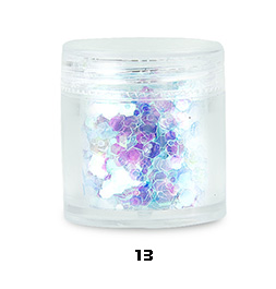 4 Boxes 4x 10ml Ice Queen Iridescent Glitter Mix Set / Chunky & Fine Glitter Mixed Festival Face & Body Nail art Hair, PLA107-16