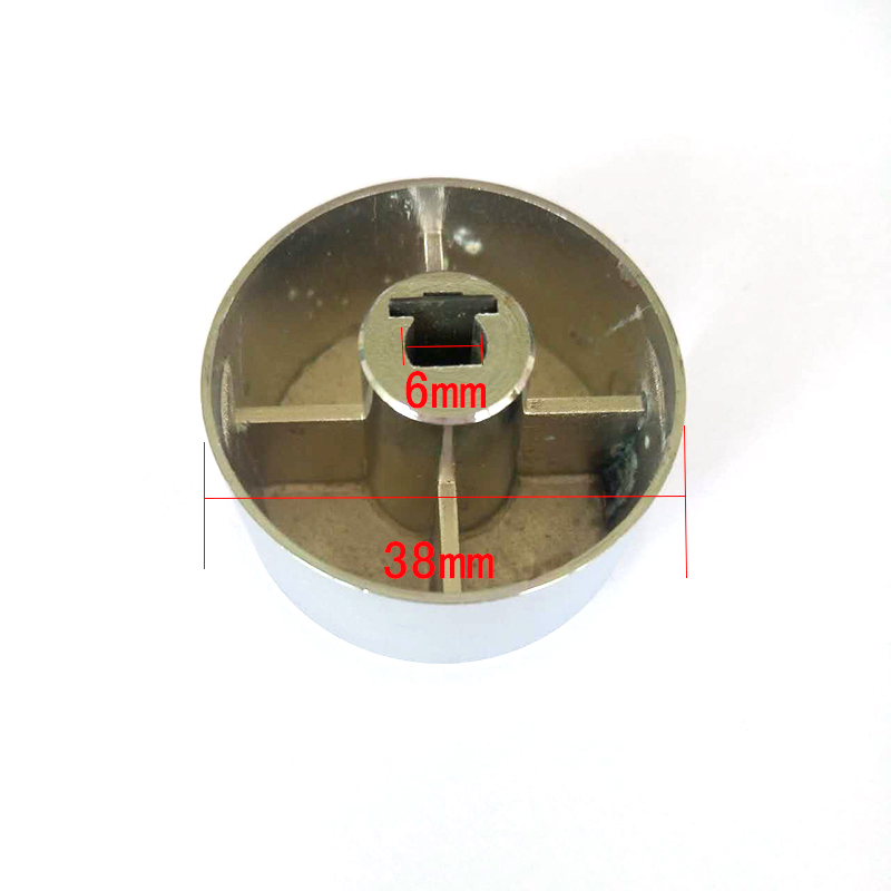 1 Piece Rotary switch gas stove parts gas stove knob zinc alloy round knob with chrome plating