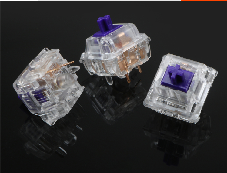 Zealio Switches Tactile mechanical keyboard switch 62g 67 g 78g purple switch