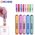 Oauee 5/8ml Refillable Mini Perfume Bottle Portable Aluminum Atomizer Refill Perfume Spray Bottle Cosmetic Container For Travel