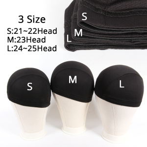 Black Spandex Dome Cap Mesh Dome Wig Cap