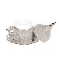 Silver  SWAROSKİ COFFEE CUPS