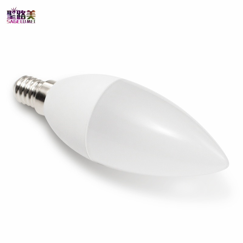 zigbee zll led 4W RGB+CCT candle light bulb Lamp Smart Phone APP control AC100-240V E12/E14 work with Amazon Echo free shipping